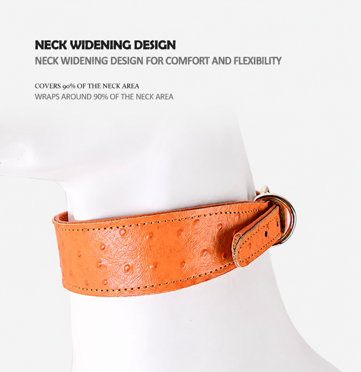 Heritage Leather Collar-Premium Wide Comfort Dog Collar