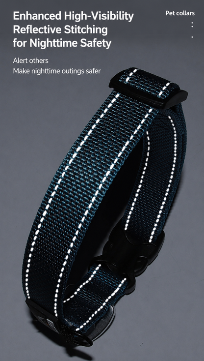 reflective stitching dog collar