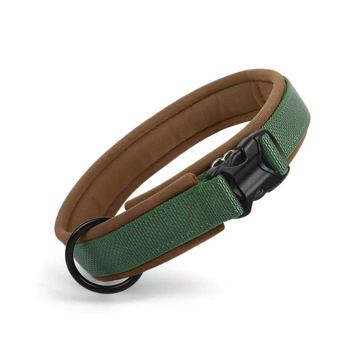 green comfortable dog collar for everyday wear