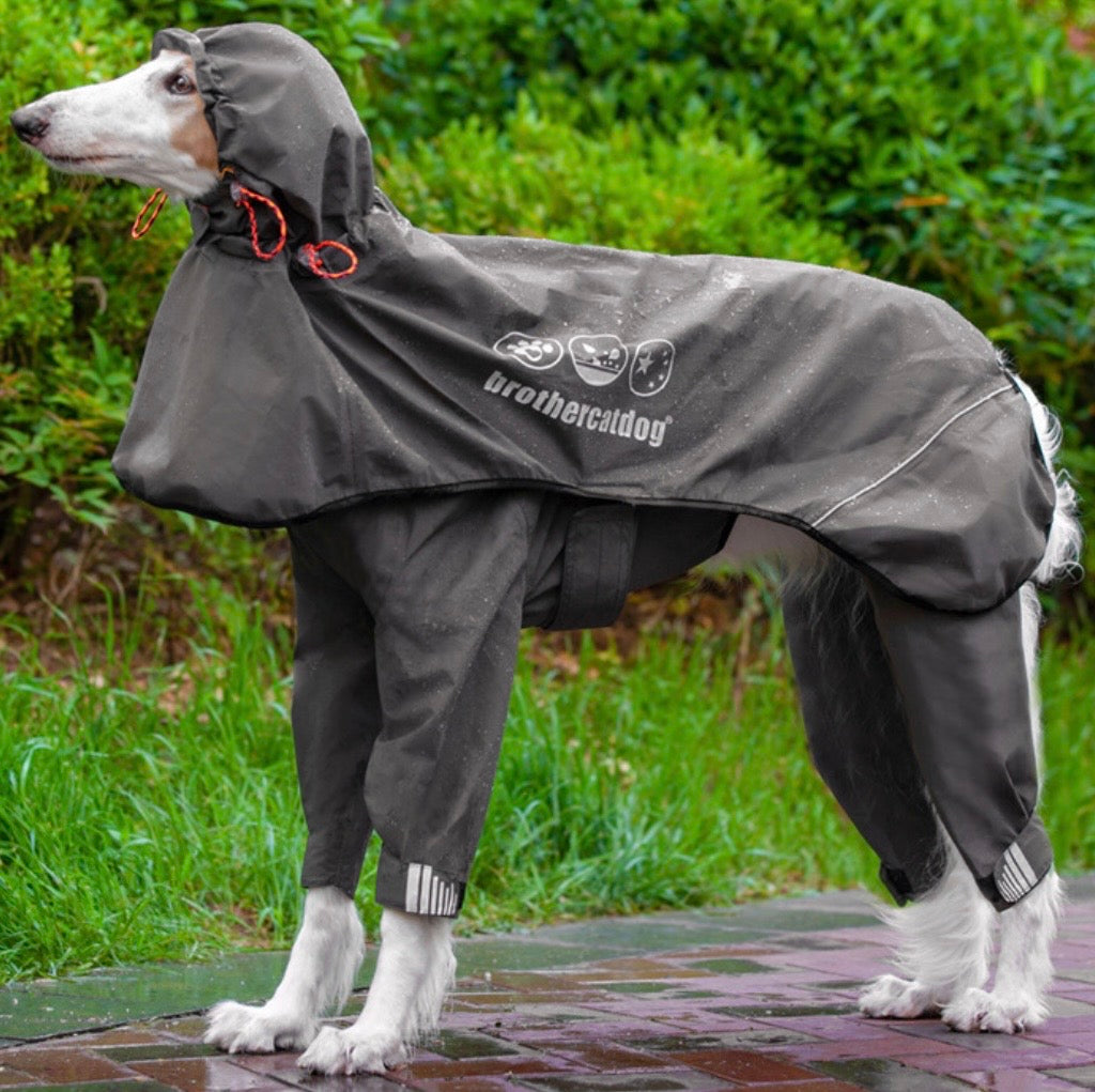 reflective full body dog raincoat
