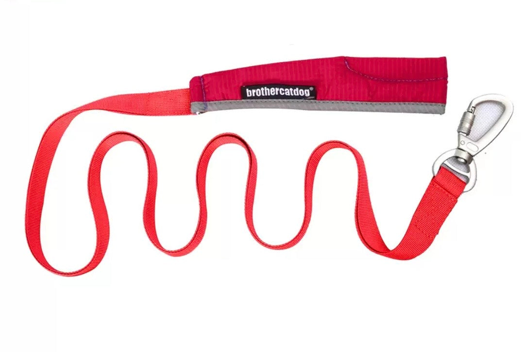red durable water resistant dog leash